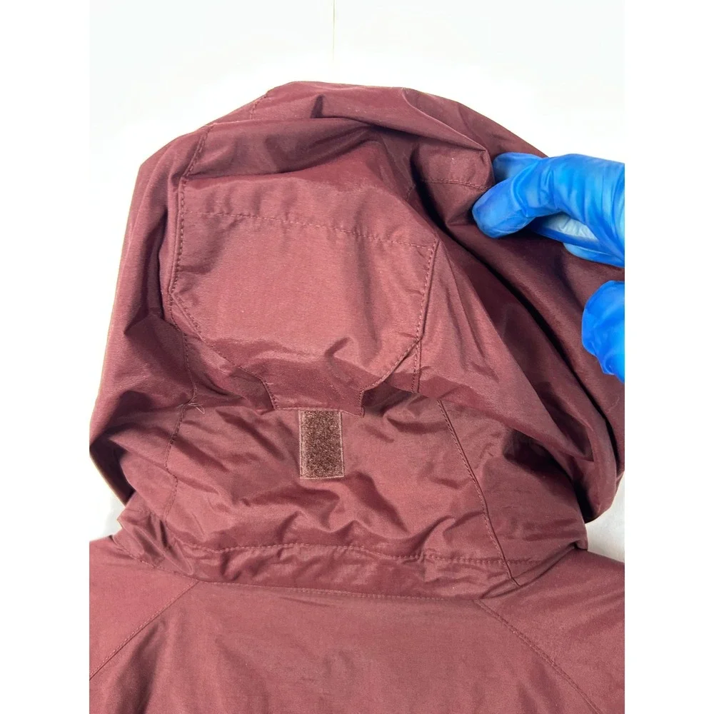 Columbia Omni-Shield Hooded Jacket Burgundy‎ Pink Gorpcore Wind Resistant Large - Picture 3 of 10